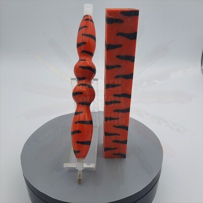 Orange Tiger - Handcrafted Custom Diamond Painting Pen