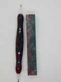 Pink, Maroon, and Green - Handcrafted Custom Diamond Painting Pen