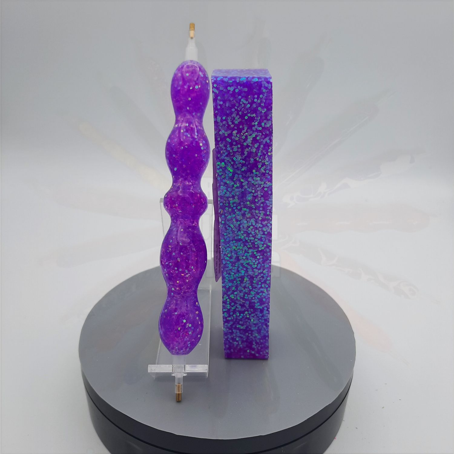 Lilac Starlight Glitter - Handcrafted Custom Diamond Painting Pen