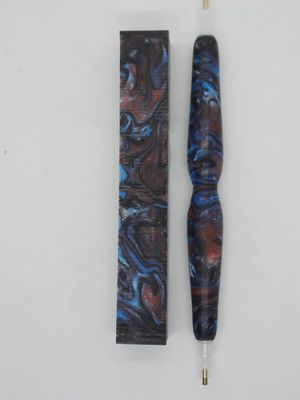 Psychadelic Ripple - Handcrafted Custom Diamond Painting Pen