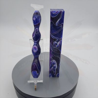 Purple and Lavender Swirl - Handcrafted Custom Diamond Painting Pen