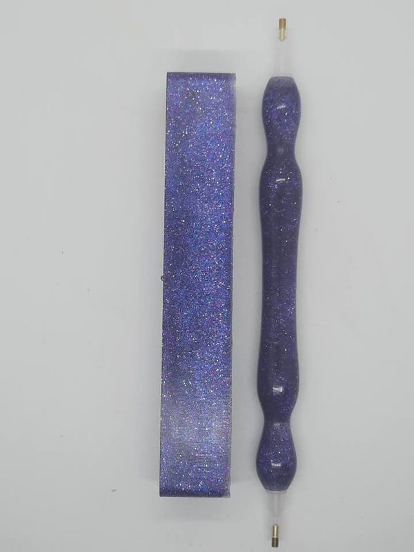 Custom Diamond Painting Pen - Purple Bling Glitter Limited edition