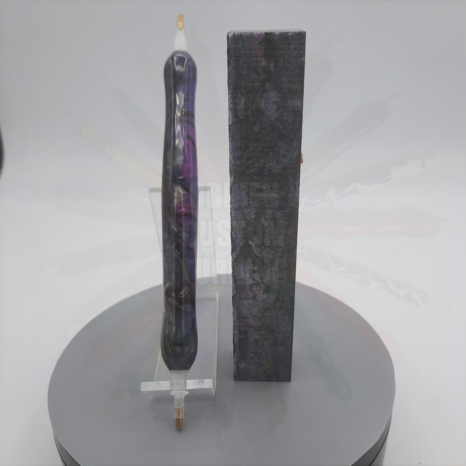 Purple Damascus - Handcrafted Custom Diamond Painting Pen