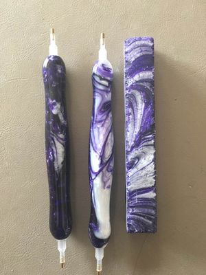 Purple Passion - Handcrafted Custom Diamond Painting Pen