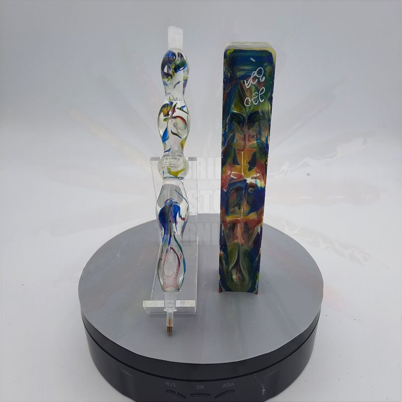Clear Alumilite Resin with Color Swirl - Handcrafted Custom Diamond Painting Pen