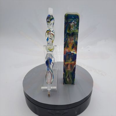 Clear Alumilite Resin with Color Swirl - Handcrafted Custom Diamond Painting Pen