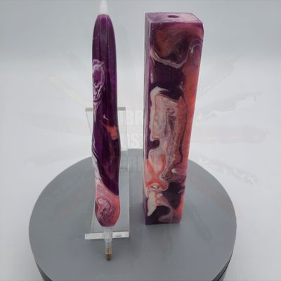 Raining Purple - Handcrafted Custom Diamond Painting Pen