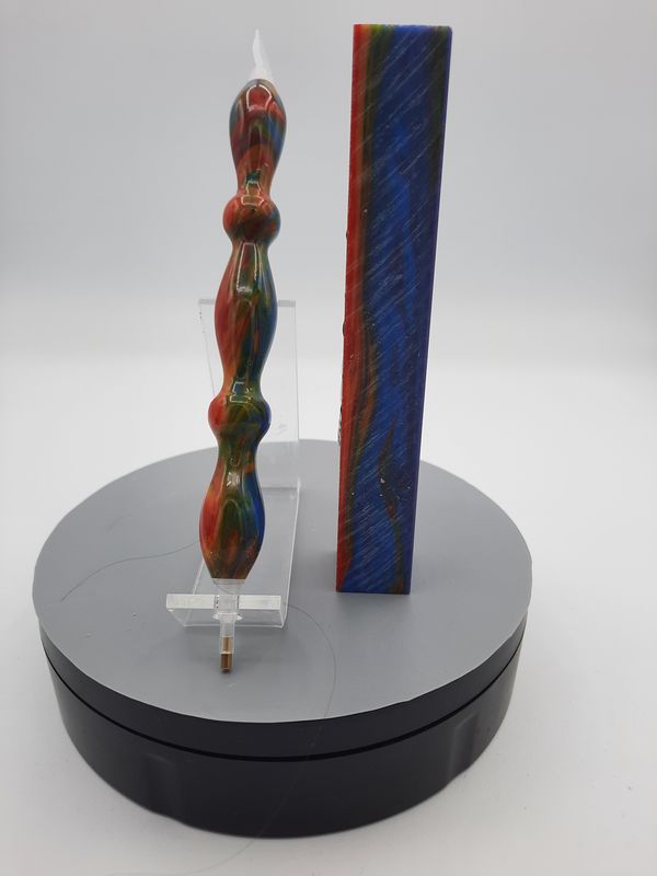 Rainbow Mist - Handcrafted Custom Diamond Painting Pen
