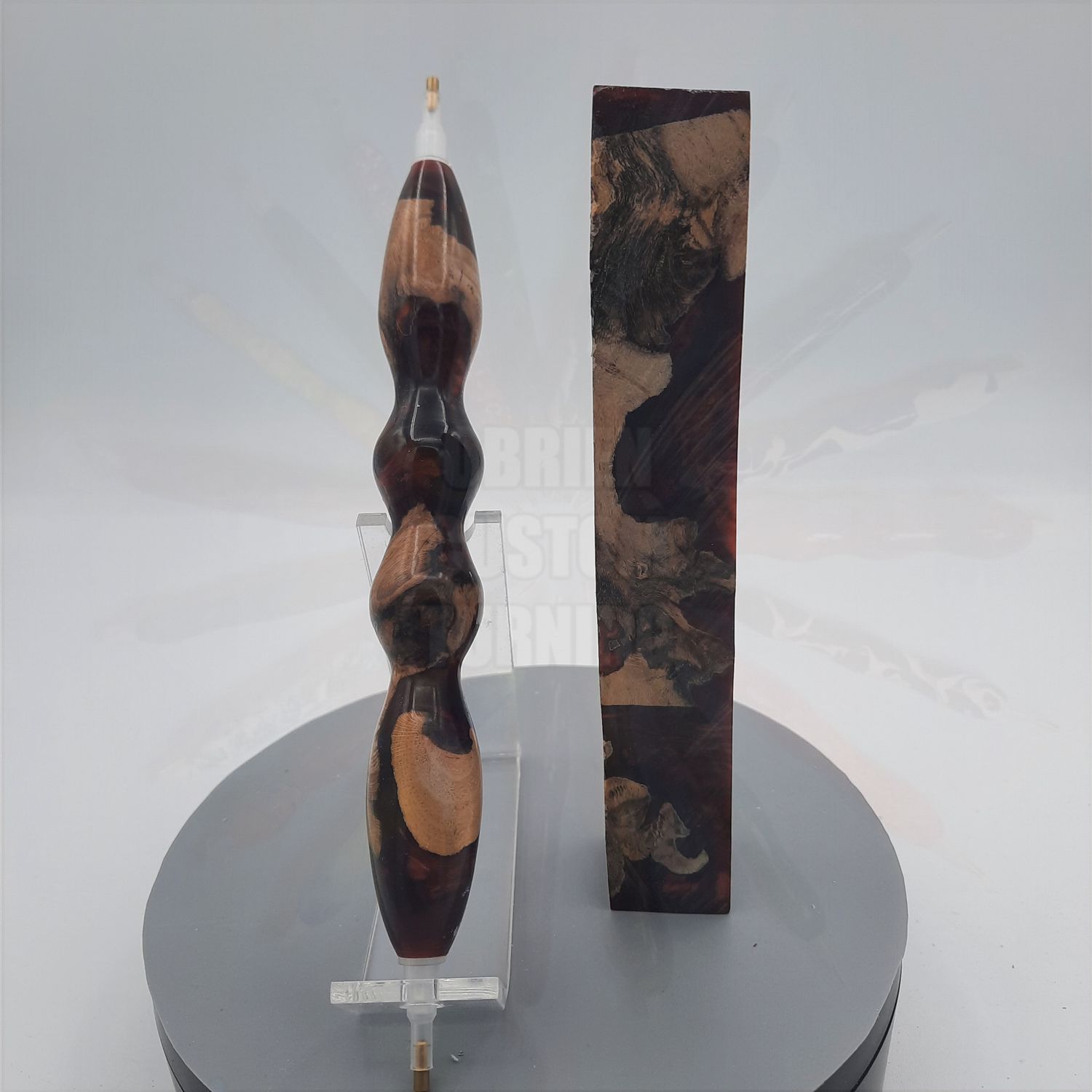 Red, Black, Copper Grapevine - Handcrafted Custom Diamond Painting Pen