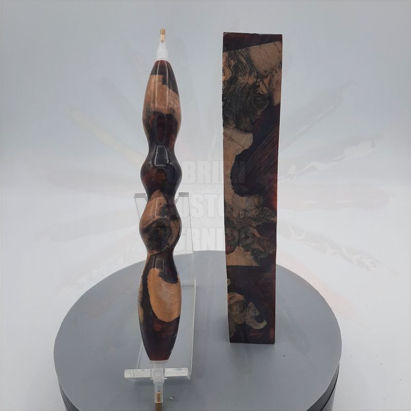 Red, Black, Copper Grapevine - Handcrafted Custom Diamond Painting Pen