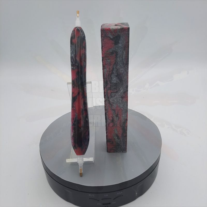 Red Damascus - Handcrafted Custom Diamond Painting Pen