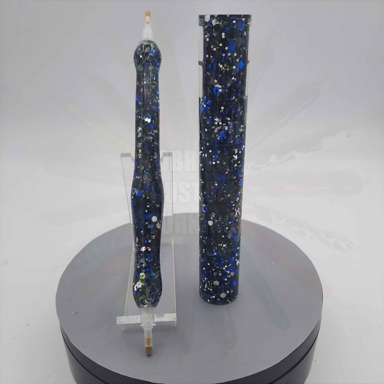 Sapphire Shadows Glitter Plus - Handcrafted Custom Diamond Painting Pen