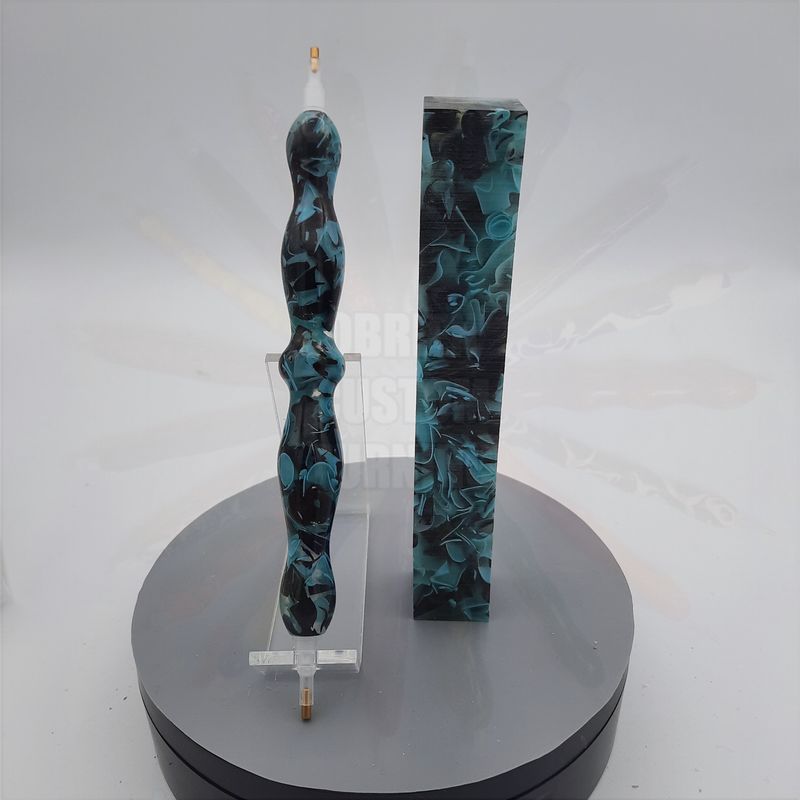 Sea Foam Black Coral Reef - Handcrafted Custom Diamond Painting Pen