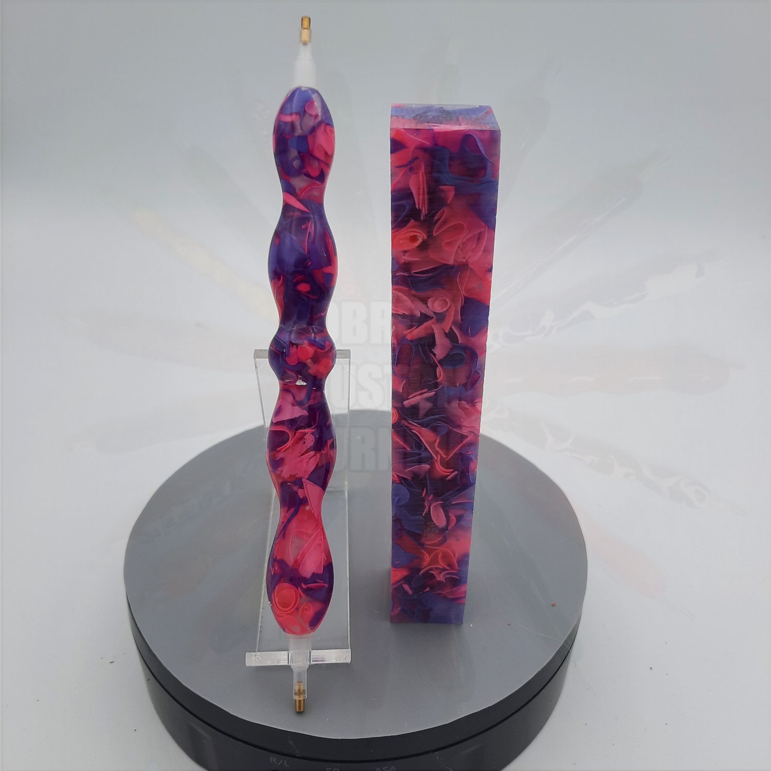 Secret Pink and Purple Coral Reef - Handcrafted Custom Diamond Painting Pen
