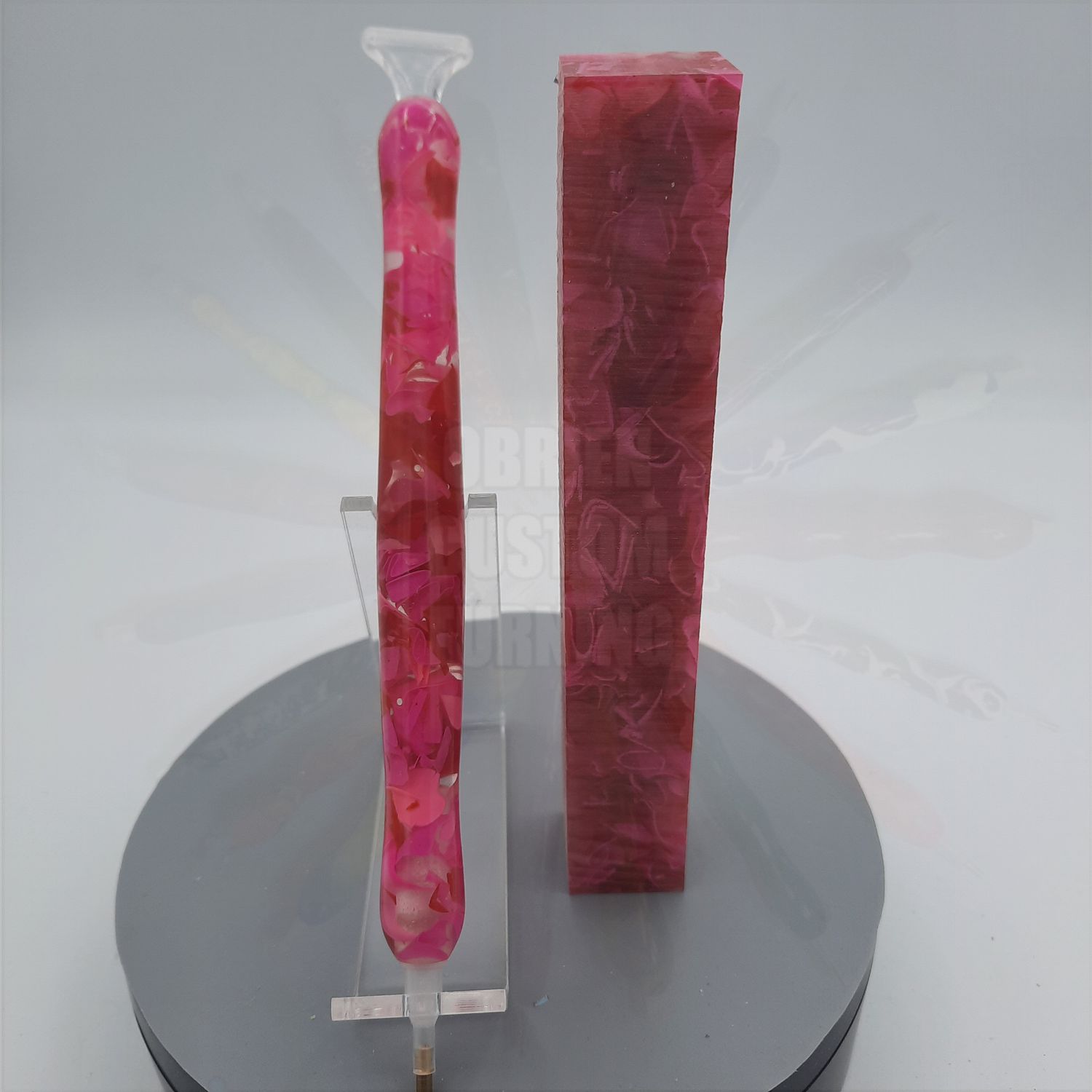 Secret Pink and Red Coral Reef - Handcrafted Custom Diamond Painting Pen