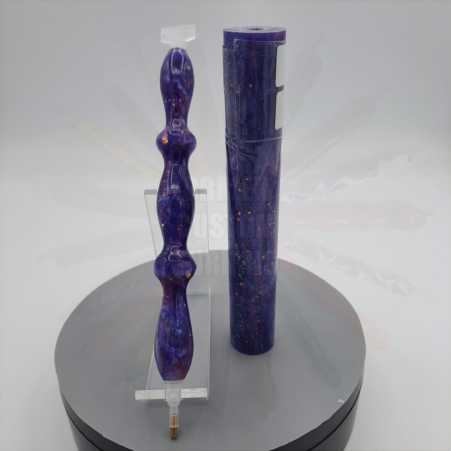 Shades of Purple Glitter - Handcrafted Custom Diamond Painting Pen
