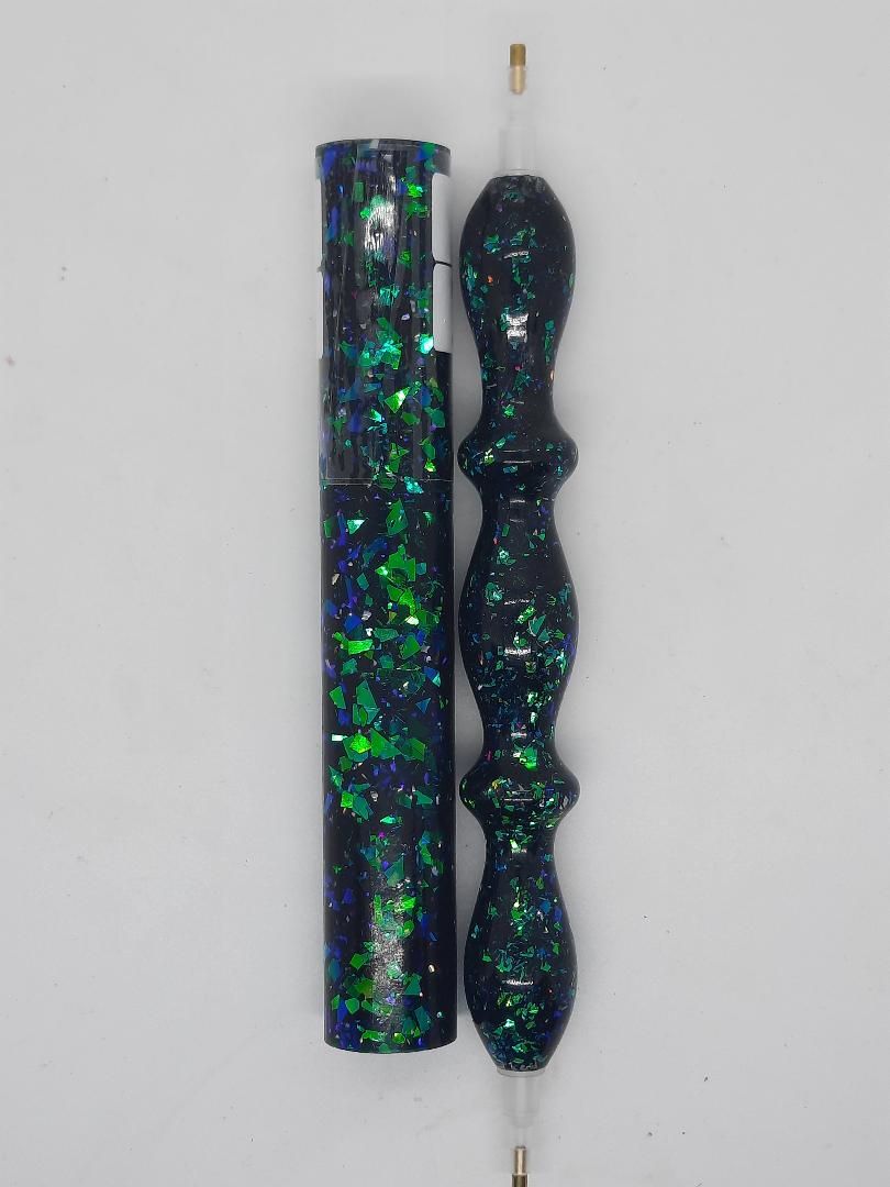 Shadow in the Abyss Pixie Glitter - Handcrafted Custom Diamond Painting Pen