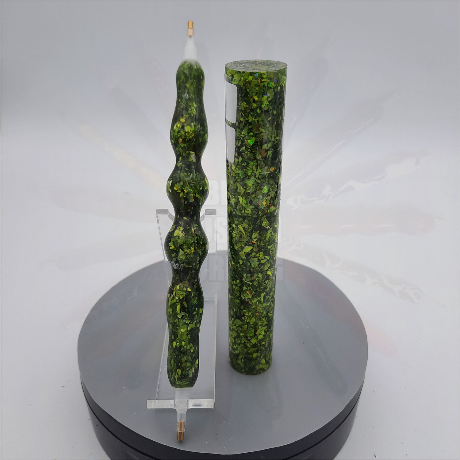 Shamrock Sparkle Flakey Glitter - Handcrafted Custom Diamond Painting Pen