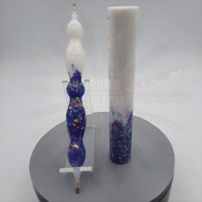 Solid Mutations White / Nimbus Glitter - Handcrafted Custom Diamond Painting Pen