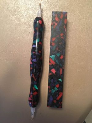 Stained Glass Crush - Handcrafted Custom Diamond Painting Pen