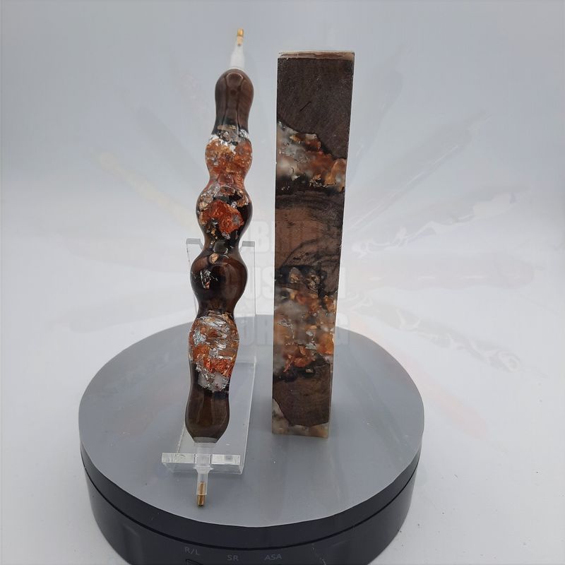 Gold, Silver, and Copper Leaf Flake Grapevine - Handcrafted Custom Diamond Painting Pen