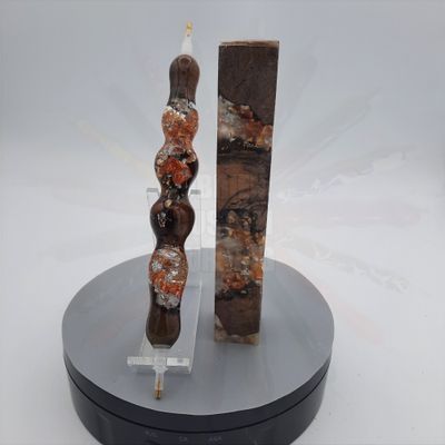 Gold, Silver, and Copper Leaf Flake Grapevine - Handcrafted Custom Diamond Painting Pen