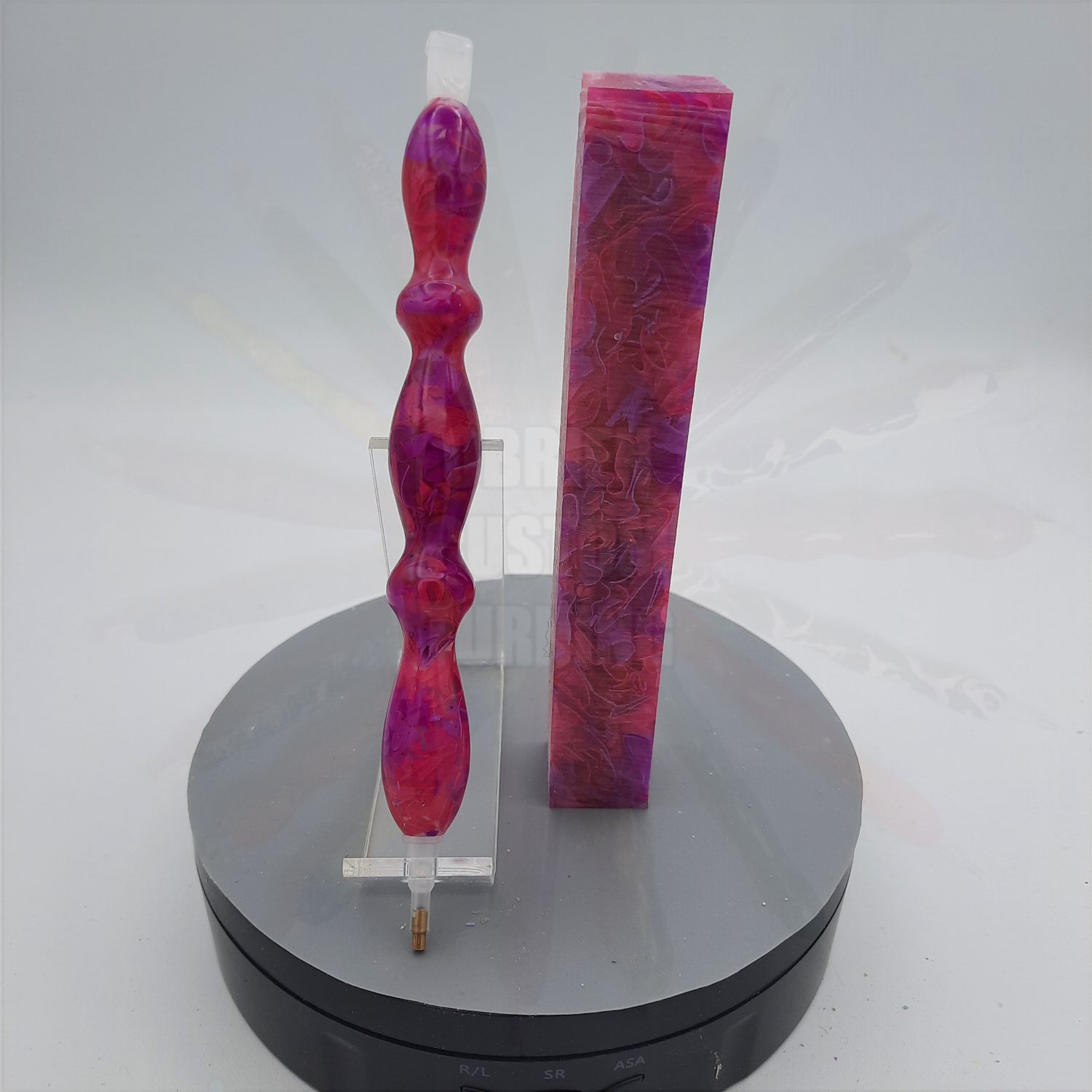 Magenta Hot Pink and Purple Coral Reef - Handcrafted Custom Diamond Painting Pen