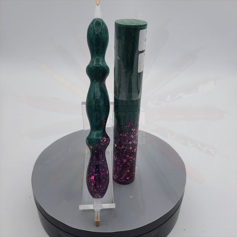 Custom Diamond Painting Pen - Thermal Mutations Green to Yellow / Tycoon Glitter