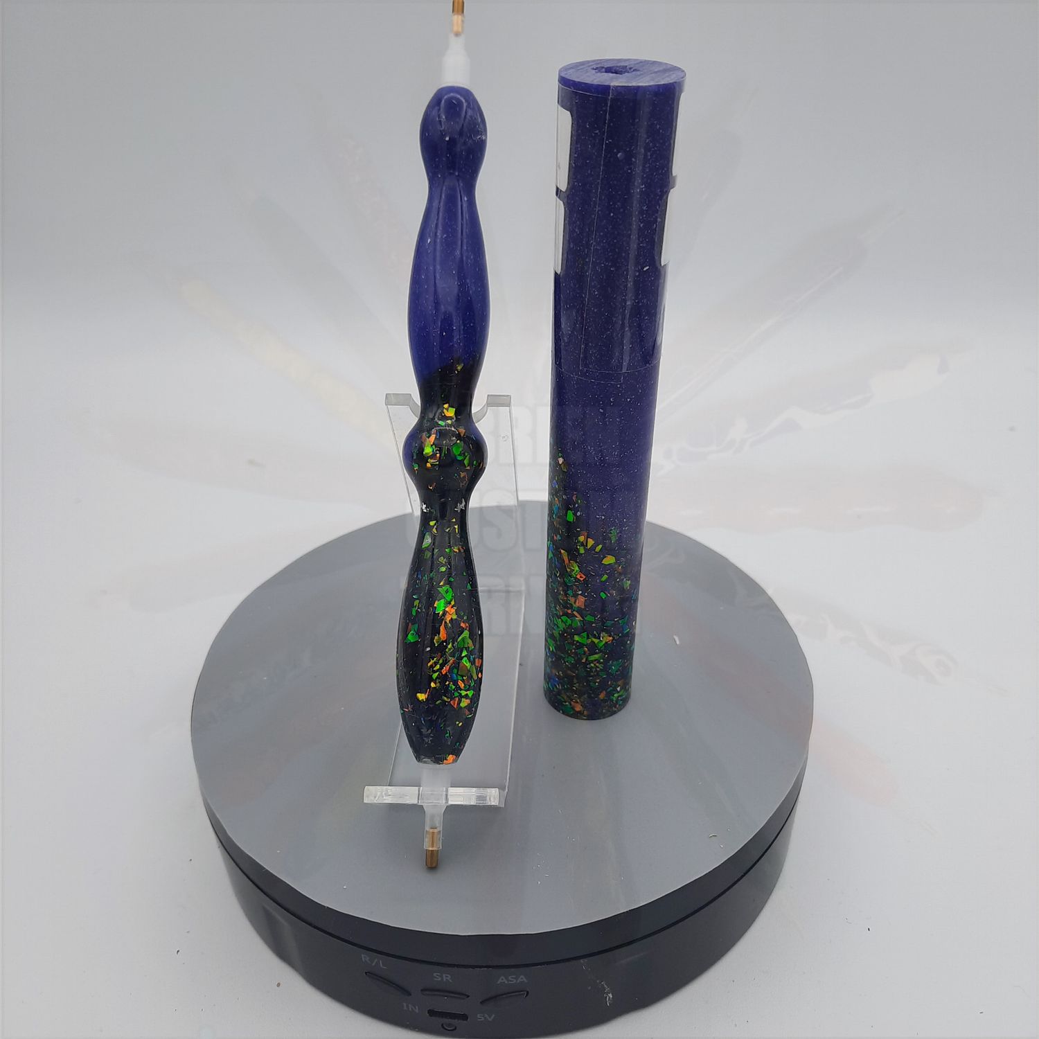 Custom Diamond Painting Pen - Thermal Mutations Purple to Blue / Falcon Glitter