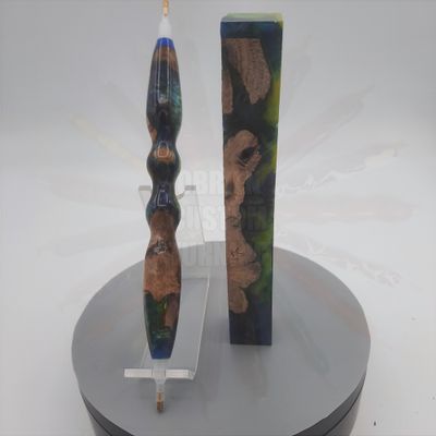 Custom Diamond Painting Pen - Yellow and Blue Swirl Grapevine