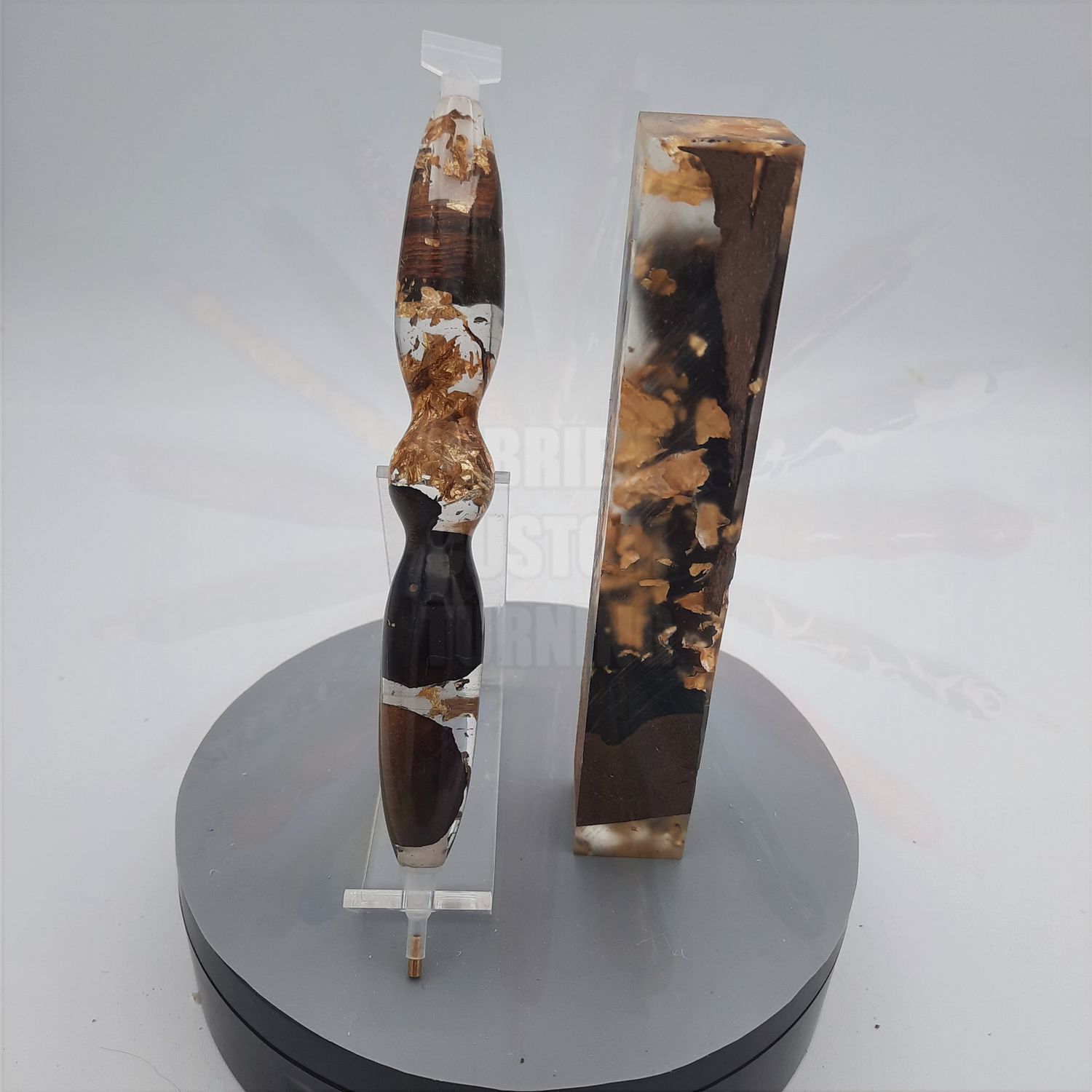 Gold Leaf Flake Grapevine - Handcrafted Custom Diamond Painting Pen