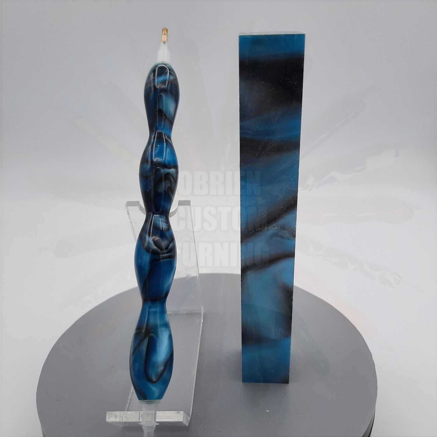 Abalone (Silk Sapphire Blue) - Handcrafted Custom Diamond Painting Pen