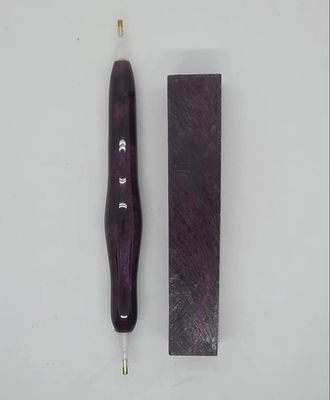 African Violet Blossom Rhino - Handcrafted Custom Diamond Painting Pen