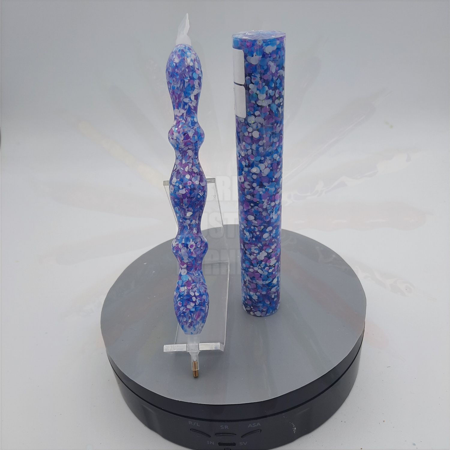 Arctic Breeze Circle Glitter - Handcrafted Custom Diamond Painting Pen