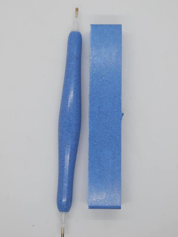 Baby Blue Glitter Limited Edition - Handcrafted Custom Diamond Painting Pen