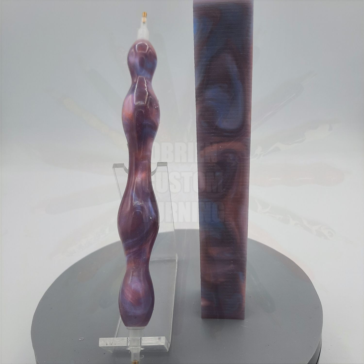 Blue and Red Pearl  - Handcrafted Custom Diamond Painting Pen
