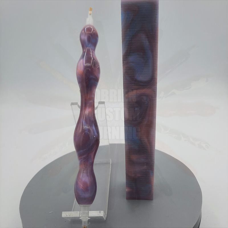 Blue and Red Pearl  - Handcrafted Custom Diamond Painting Pen