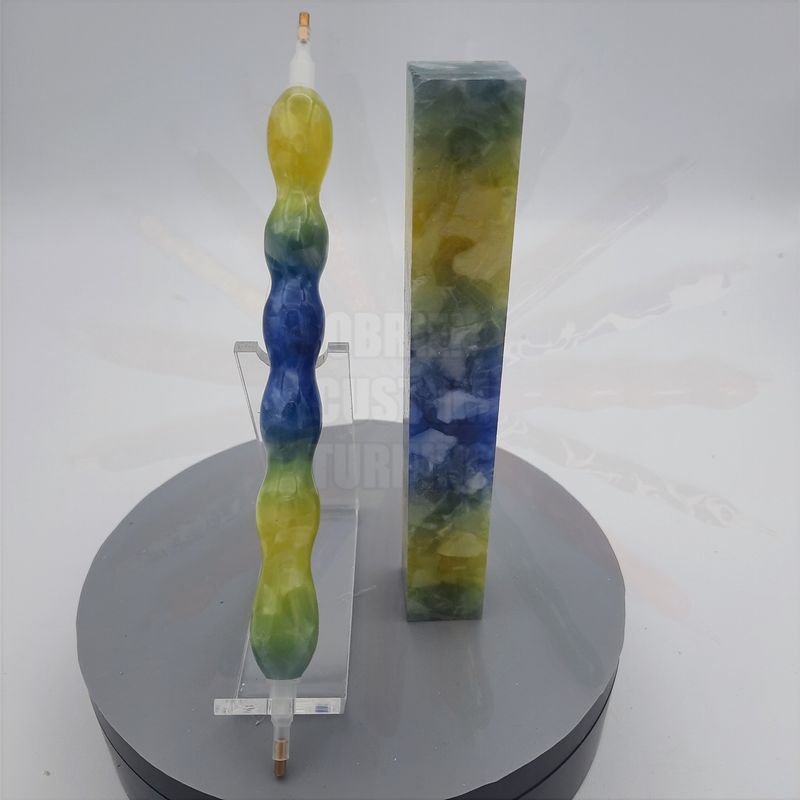 Blue Pineapple - Handcrafted Custom Diamond Painting Pen