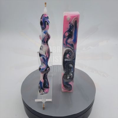 Bubblegum Frost Graffiti Melt - Handcrafted Custom Diamond Painting Pen