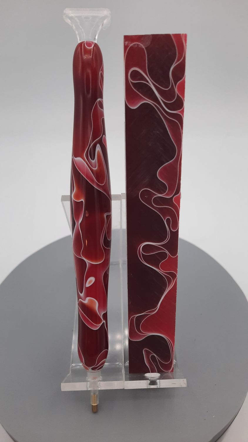 Burgundy Water - Handcrafted Custom Diamond Painting Pen