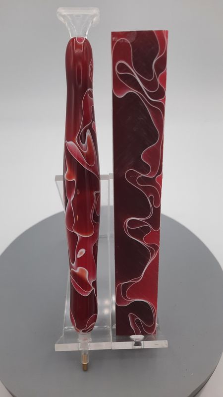 Burgundy Water - Handcrafted Custom Diamond Painting Pen