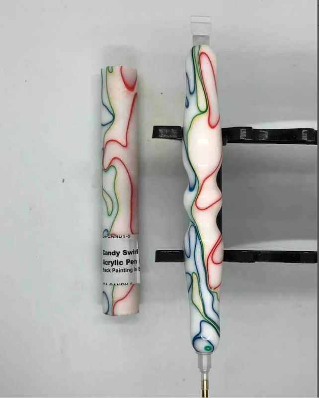 Candy Swirl / Happy Trails  - Handcrafted Custom Diamond Painting Pen