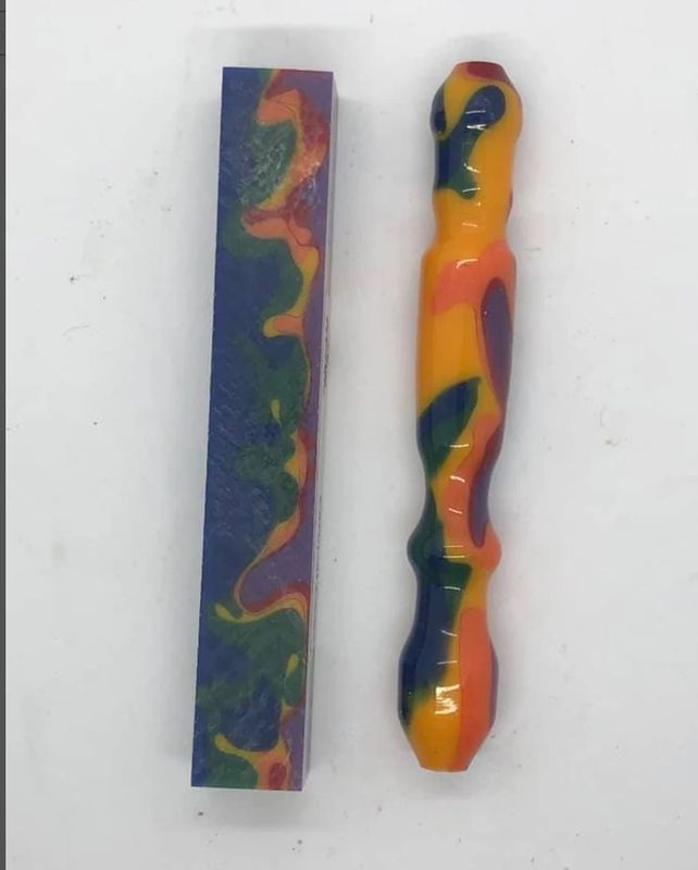 Carnival Camo - Handcrafted Custom Diamond Painting Pen