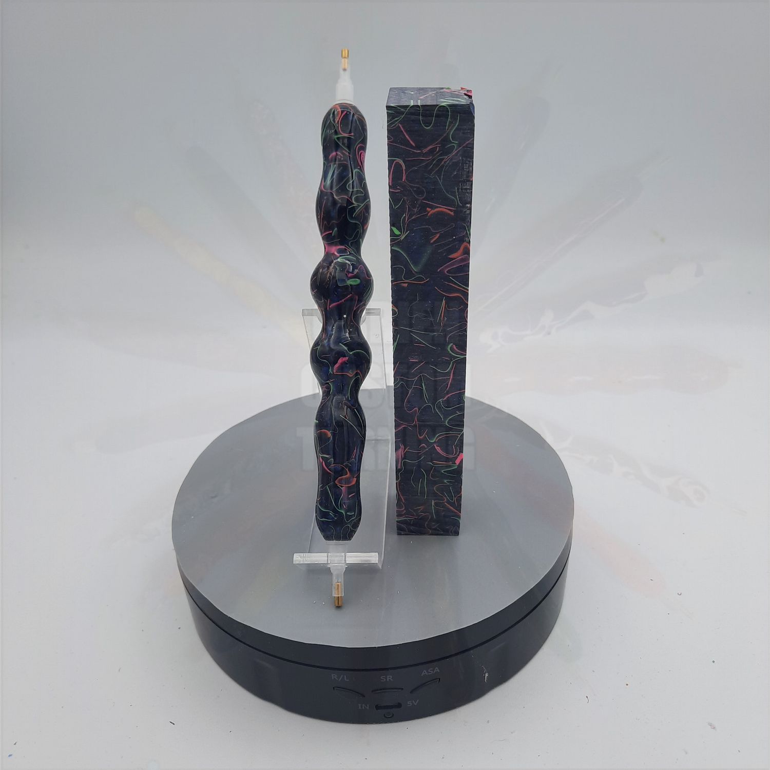 Galactic in Blue Coral Reef - Handcrafted Custom Diamond Painting Pen