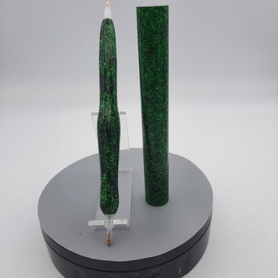 Holographic Green Glitter - Emerald Green - Handcrafted Custom Diamond Painting Pen