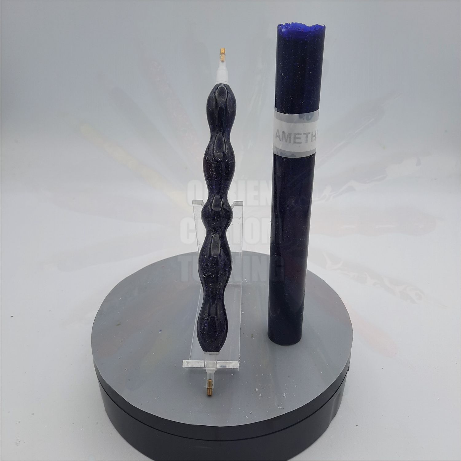 Amethyst Radiance Diamond Cast - Handcrafted Custom Diamond Painting Pen