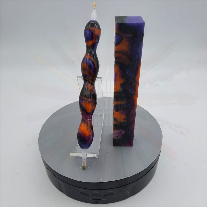 Gilded Amethyst - Handcrafted Custom Diamond Painting Pen