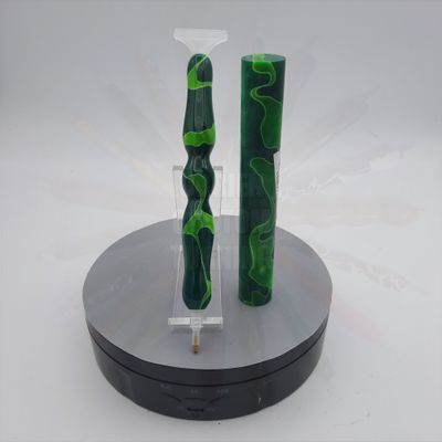 Light and Dark Green Swirl - Handcrafted Custom Diamond Painting Pen
