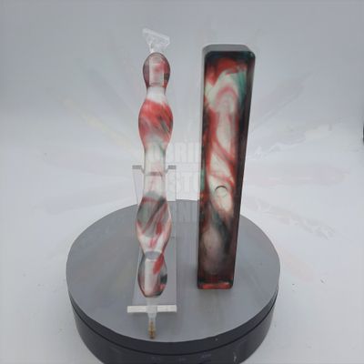 Red, Green, Clear Resin - Handcrafted Custom Diamond Painting Pen