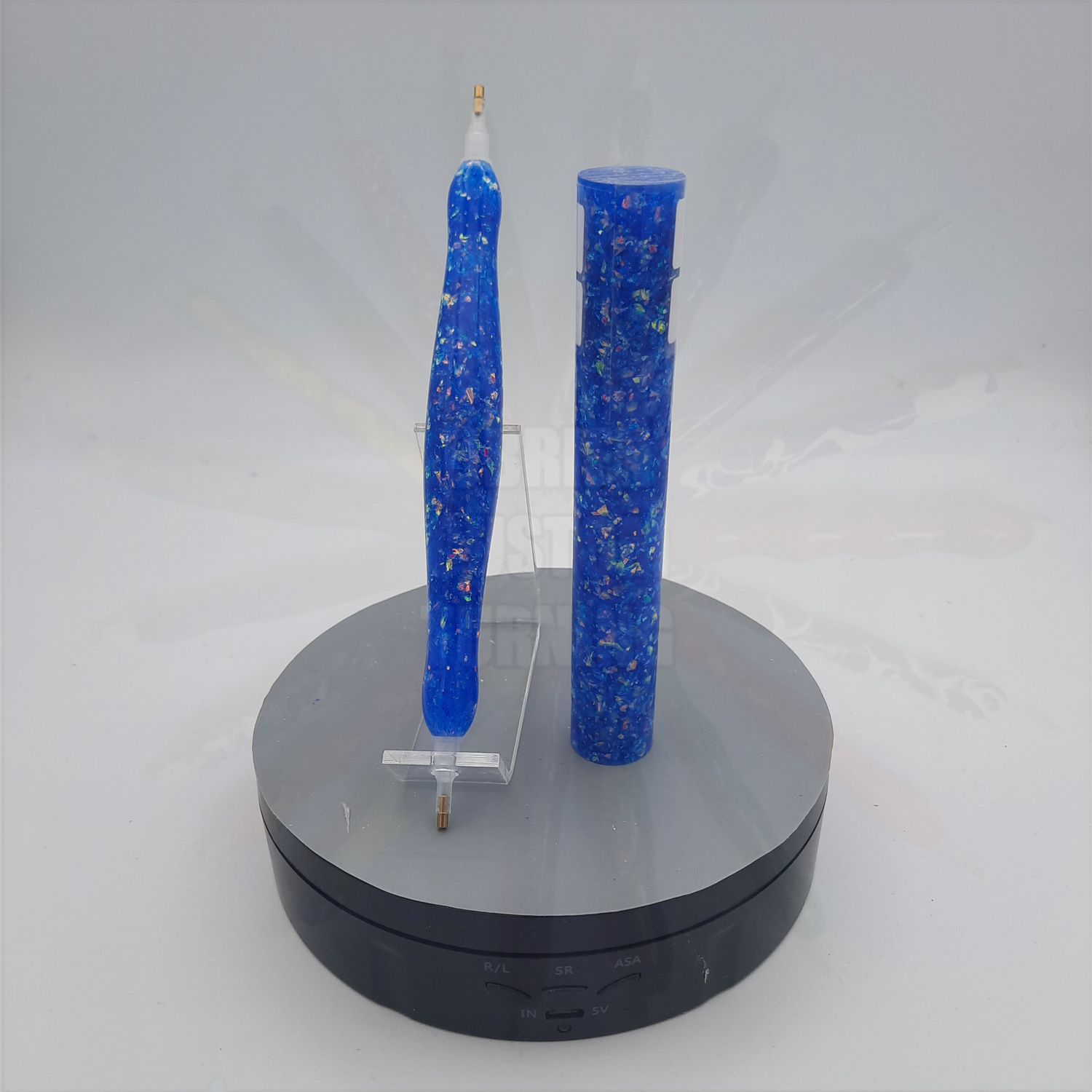 Sapphire Dreams Angel Wings Glitter - Handcrafted Custom Diamond Painting Pen